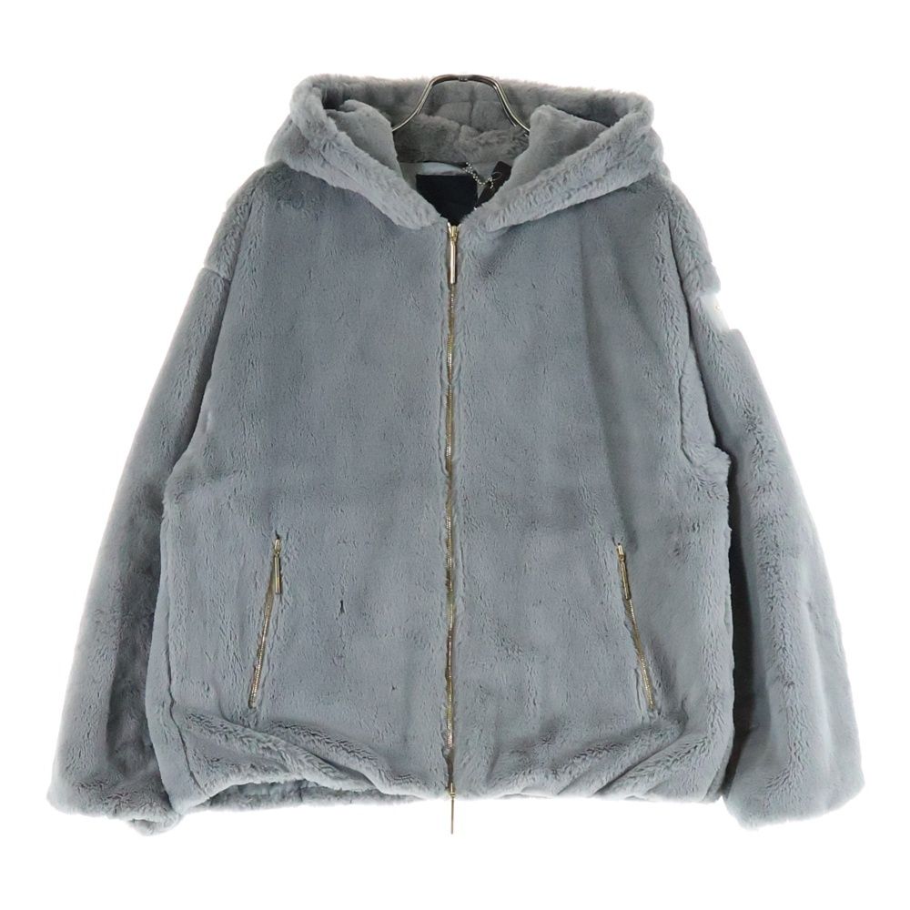 TATRAS タトラス 22 AW YUMOLA ユモラ アームロゴデザイン ダブルポケット フーデッド ボアジャケット レディース グレー -L