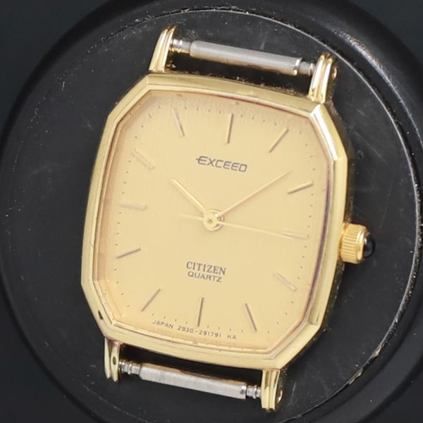 稼働品】CITIZEN エクシード 2930-291441 ゴールド 20mm クオーツ