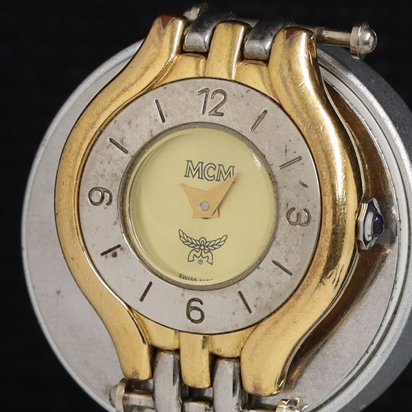 MCM エムシーエム QZ ゴールド文字盤 レディース腕時計 KRH 2000000