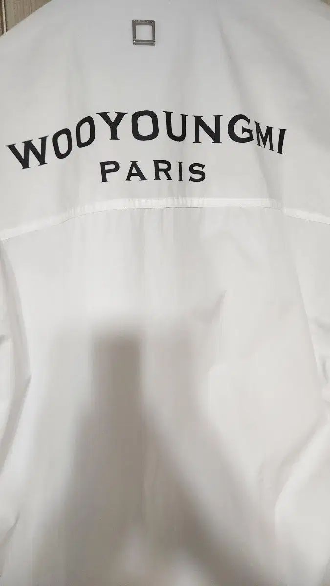 WOOYOUNGMI ウーヨンミ 24ss バックロゴ 白 半袖 シャツ 46 フルセット