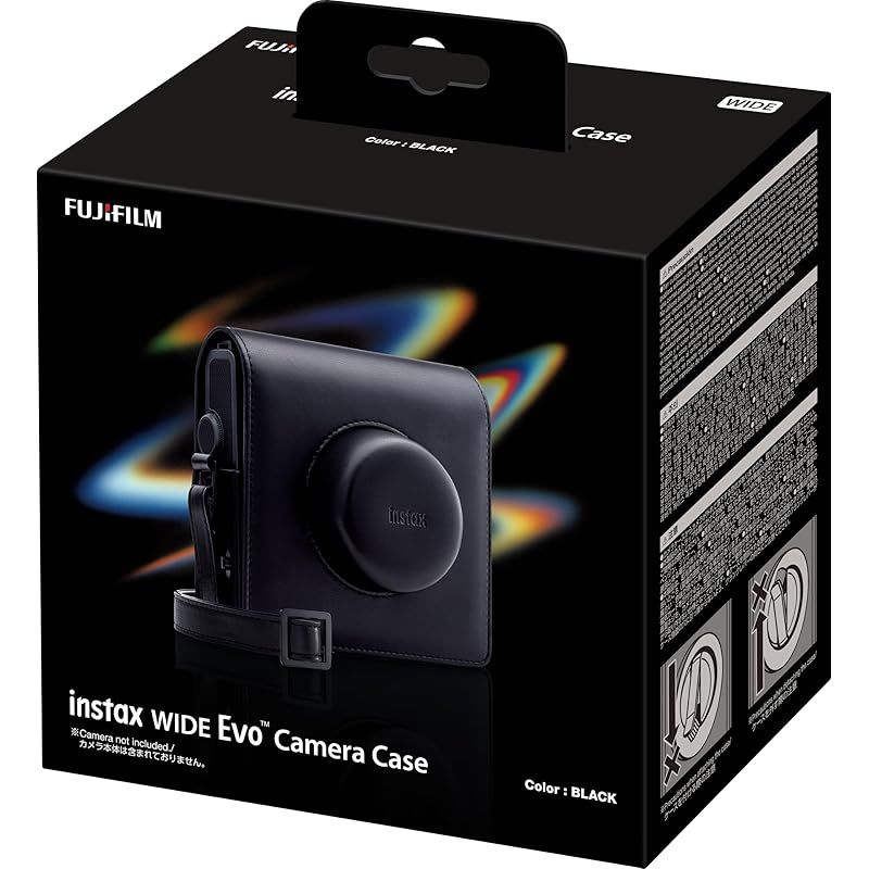 富士フイルム FUJIFILM インスタントカメラケース instax wide Evo カメラケース INS CAMERA CASE BLACK ブラック