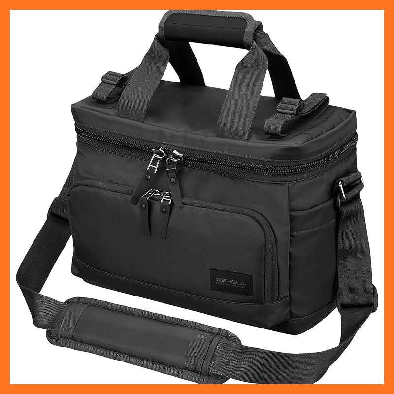 ハクバ HAKUBA カメラバッグ プラスシェル ブロス ショルダーバッグM 8.7 L 水に強い生地 軽量タイプ ブラック SP-BS-SBMBK