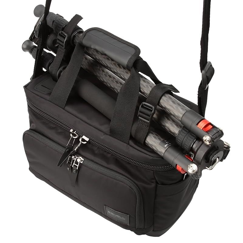  ハクバ HAKUBA カメラバッグ プラスシェル ブロス ショルダーバッグM 8 7 L 水に強い生地 軽量タイプ ブラック SP BS SBMBK 防犯カメラ 防犯 セーフティ