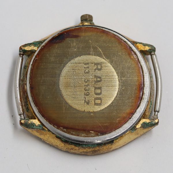 1円〜 腕時計 RADO ラドー 113.5139.2 クオーツ シルバー文字盤 稼動 
