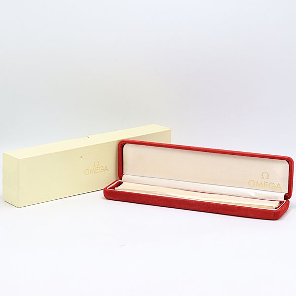 良品 箱付 オメガ 空箱 レッドカラー 腕時計用 メンズ/レディース