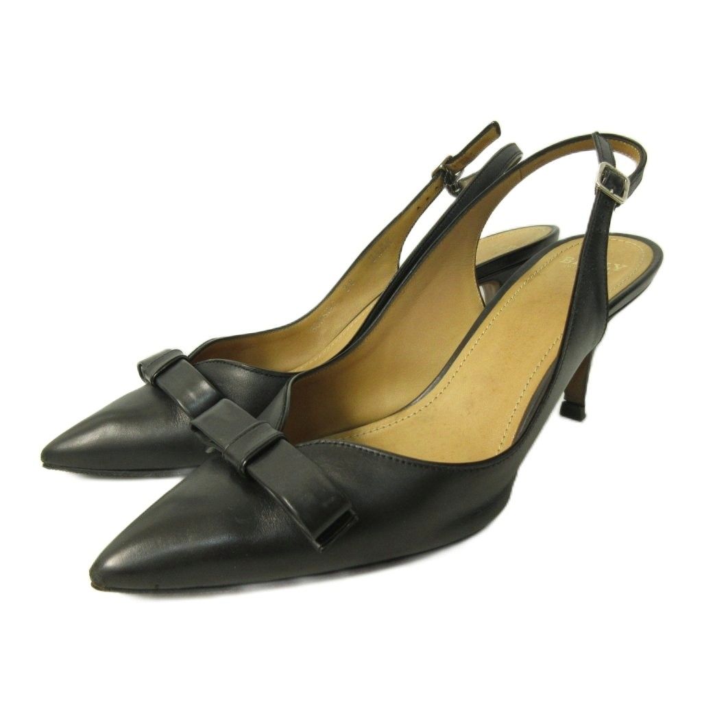 BALLY ブラック リボンパンプス 4.5 E BALLY ブラック リボンパンプス 4.5 E BALLY ブラック リボンパンプス