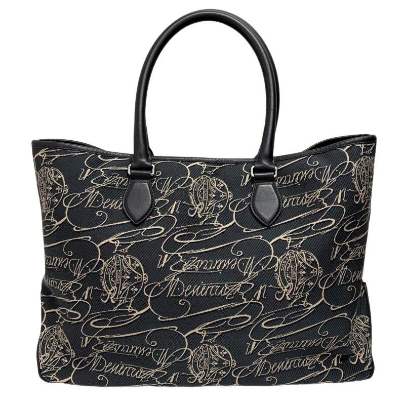 【中古】Berluti ベルルッティ トゥジュール スクリット トートバッグ レザー メンズ　Aランク BERLUTI ベルルッティ トゥジュール ジャカード デニム スクリット