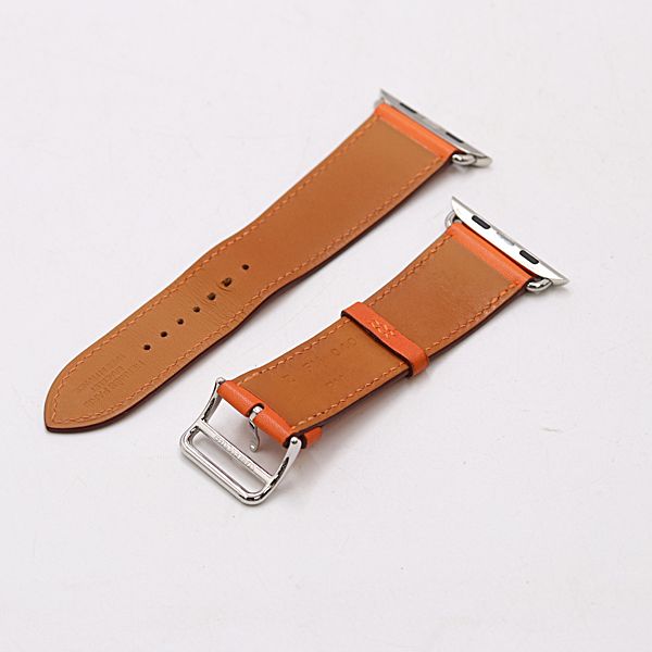 エルメス アップルウォッチ ベルト レザー オレンジカラー 35 mm用 メンズ|レディース腕時計 0067100 12 JWT SMZ