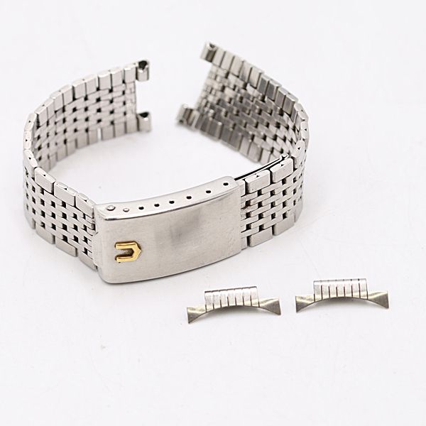 ユニバーサルジュネーブ ブレス ベルト シルバーカラー 18 mm用 メンズ腕時計 2000000 NSK SMZ