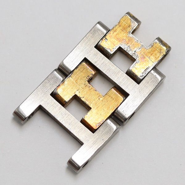 エルメス　クリッパー　2コマ エルメス クリッパー 純正コマ 2コマ 12㎜用 コンビ レディース腕時計