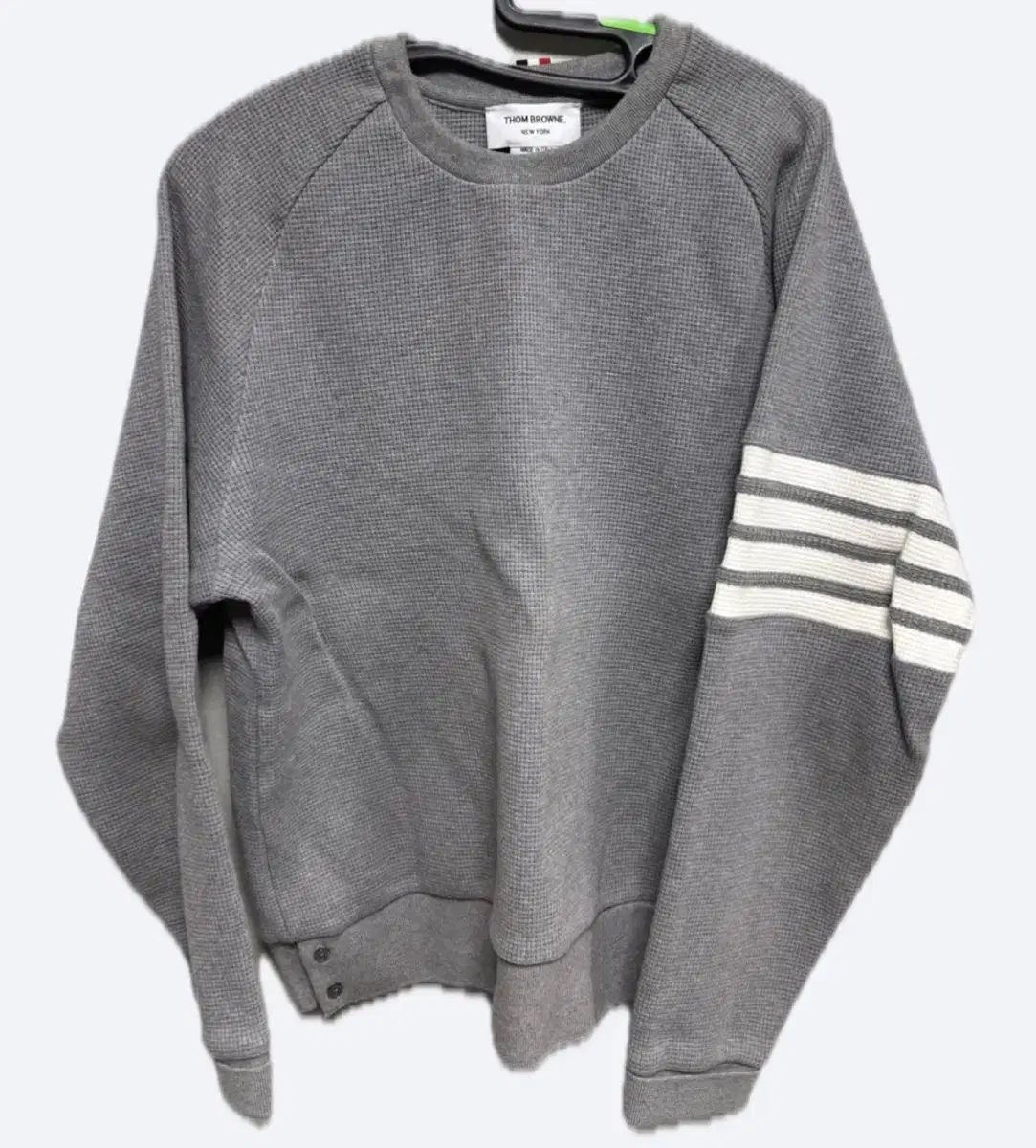 トム ブラウン ワッフル グレー スウェット ニット