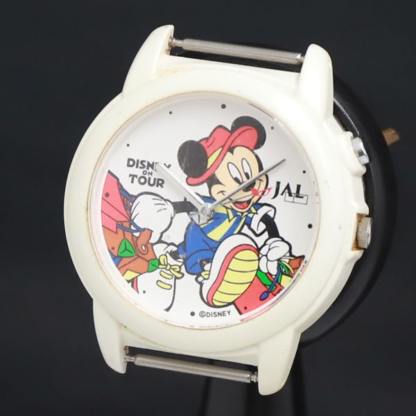 QZ ディズニー JAL ミッキーマウス V621-0110 白文字盤 レディース