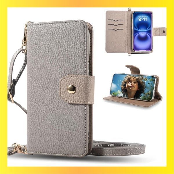 ☆送料無料☆Size:Google Pixel 8a_Color:グレー×ベージュ Hoyong 対応