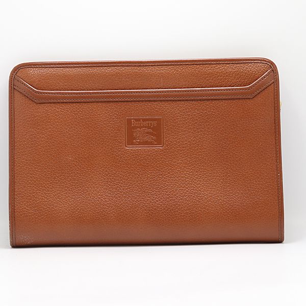 バーバリー クラッチバッグ レザー ブラウン ブランド ファッション 2000000 NSK SMZ