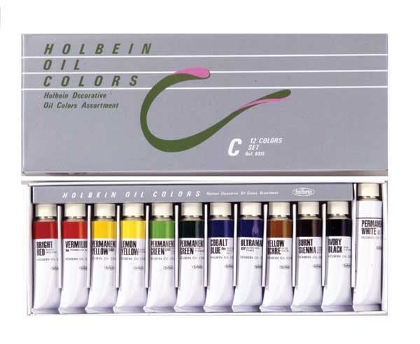 ホルベイン 習作用油絵具 B915 Cセット (15ml 11色＋20ml ホワイト