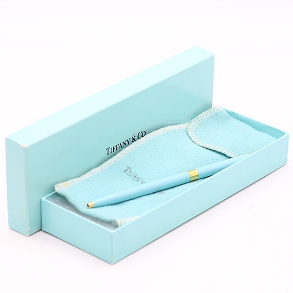 箱付 良品 ティファニー ボールペン ブルーカラー ファッション