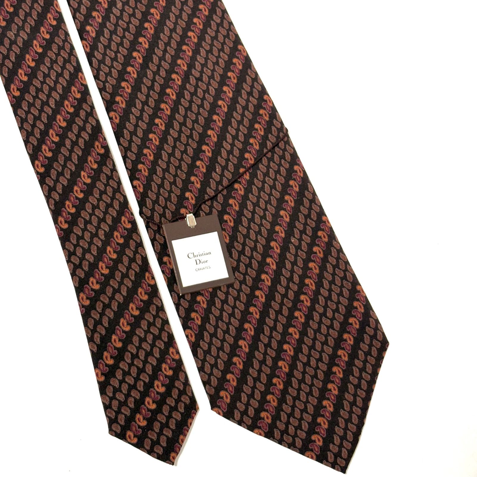 未使用・タグ付き✨ クリスチャンディオール ネクタイ ブラウン系