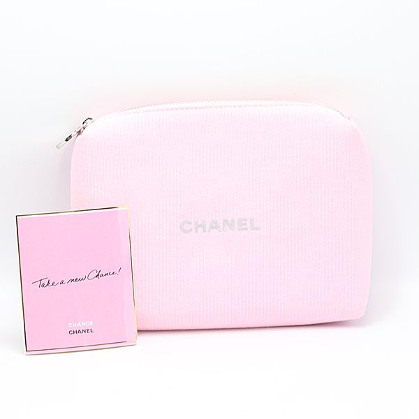 CHANELノベルティケース　ピンク シャネル ノベルティ ポーチ ピンク マルチケース ブランド 小物 KMR