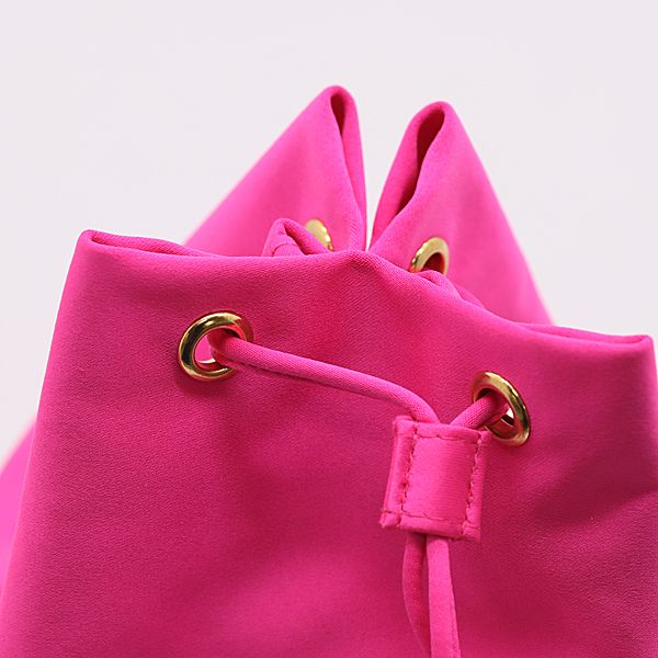 良品 プラダ パルファム ピンクカラー ナイロン 巾着ポーチ ブランド