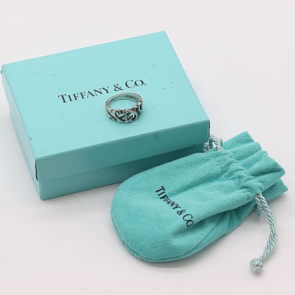 箱付 ティファニー Tiffany ラビングハート リング 指輪 SV925