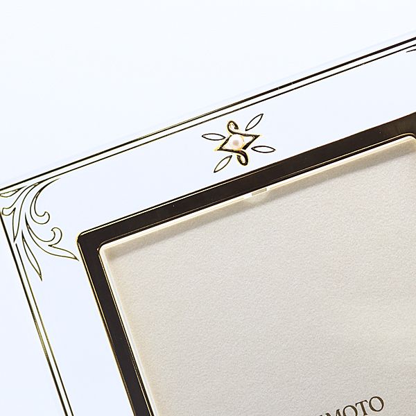 美品 箱付 ミキモト 写真立て フォトフレーム クリア /ゴールド 雑貨