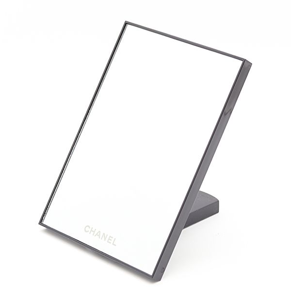 良品 箱付 シャネル ブラック コンパクトミラー 手鏡 鏡 雑貨 ブランド