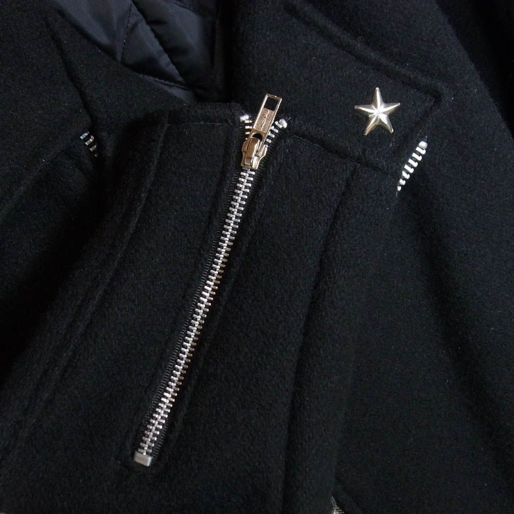 Schott ショット ワンスター ライダース ピーコート ジップ キルティング schott ショット 766US MELTON ZIP UP P-COAT ワンスター ダブル