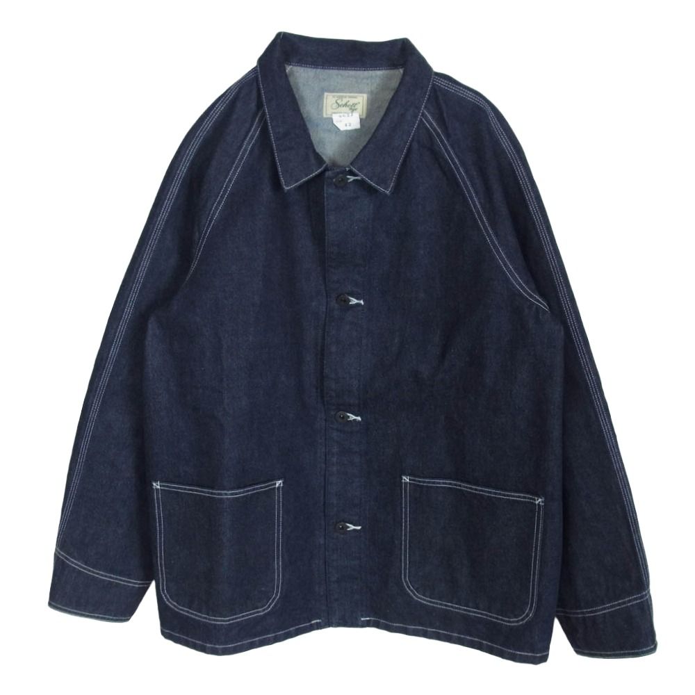 schott ショット 25AW 782-5952005 962J FP COVERALL ファイアプルーフ カバーオール デニム ワークジャケット インディゴブルー系 42【美品】【中古】 schott ショット 25AW 782-5952005 962J FP COVERALL ファイアプルーフ