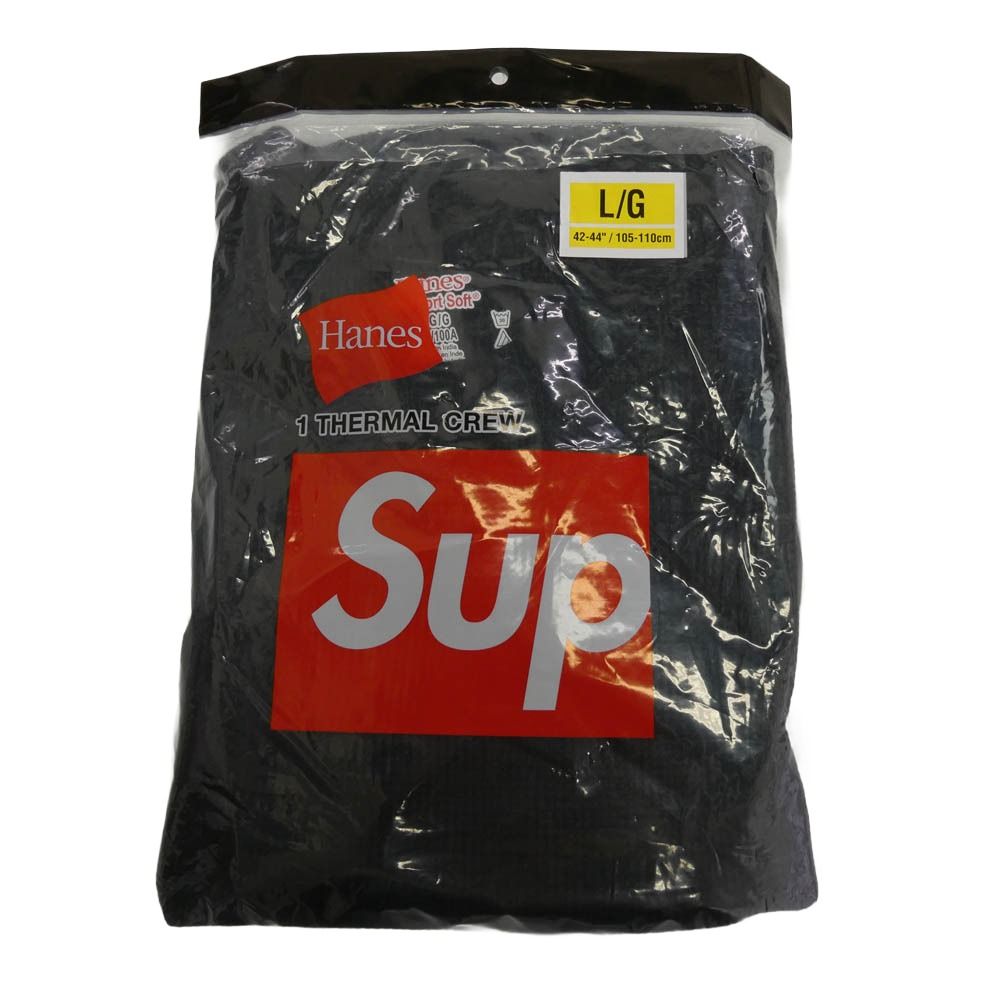 Supreme シュプリーム × HANES ヘインズ Thermal Crew クルーネック