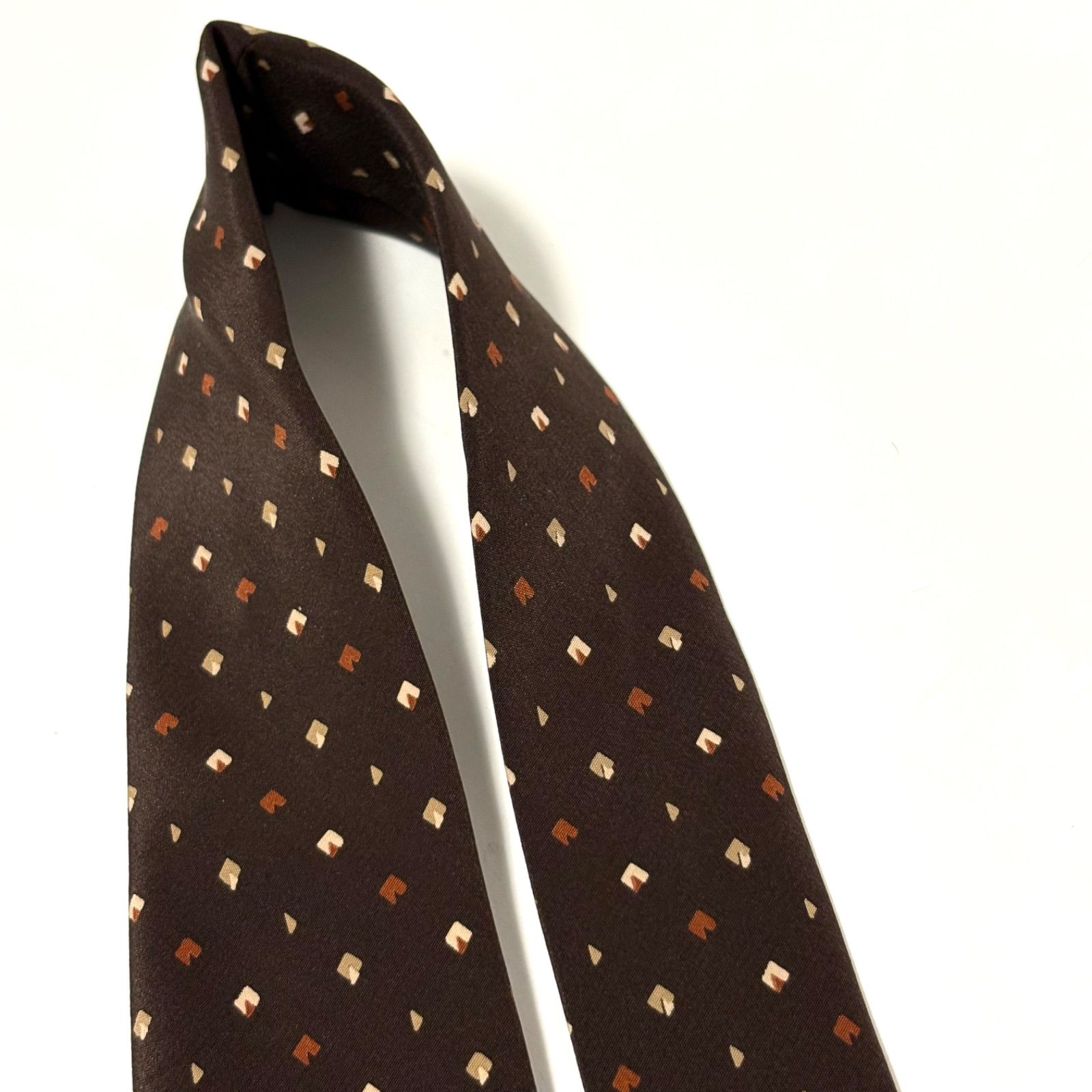 未使用・タグ付き✨ クリスチャンディオール ネクタイ 茶色 ブラウン