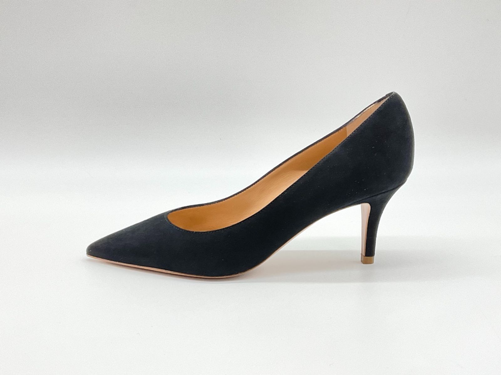 未使用 PELLICO ペリーコ スエードポインテッドトゥパンプス 34 NERO