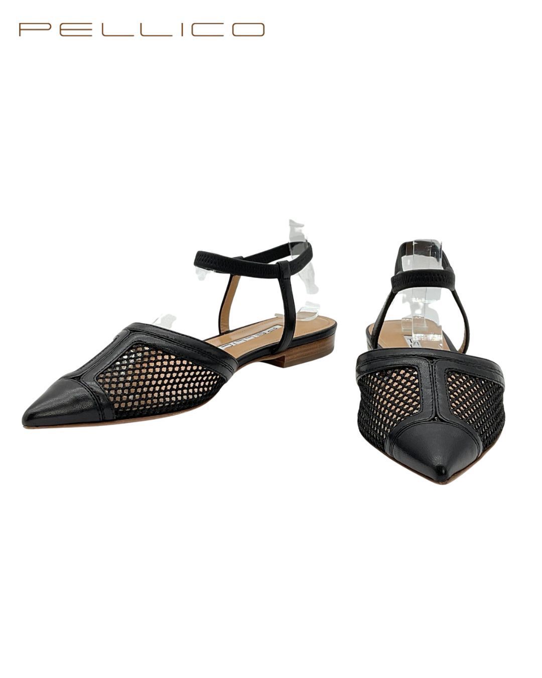 未使用 PELLICO ペリーコ メッシュポインテッドトゥサンダル ミュール