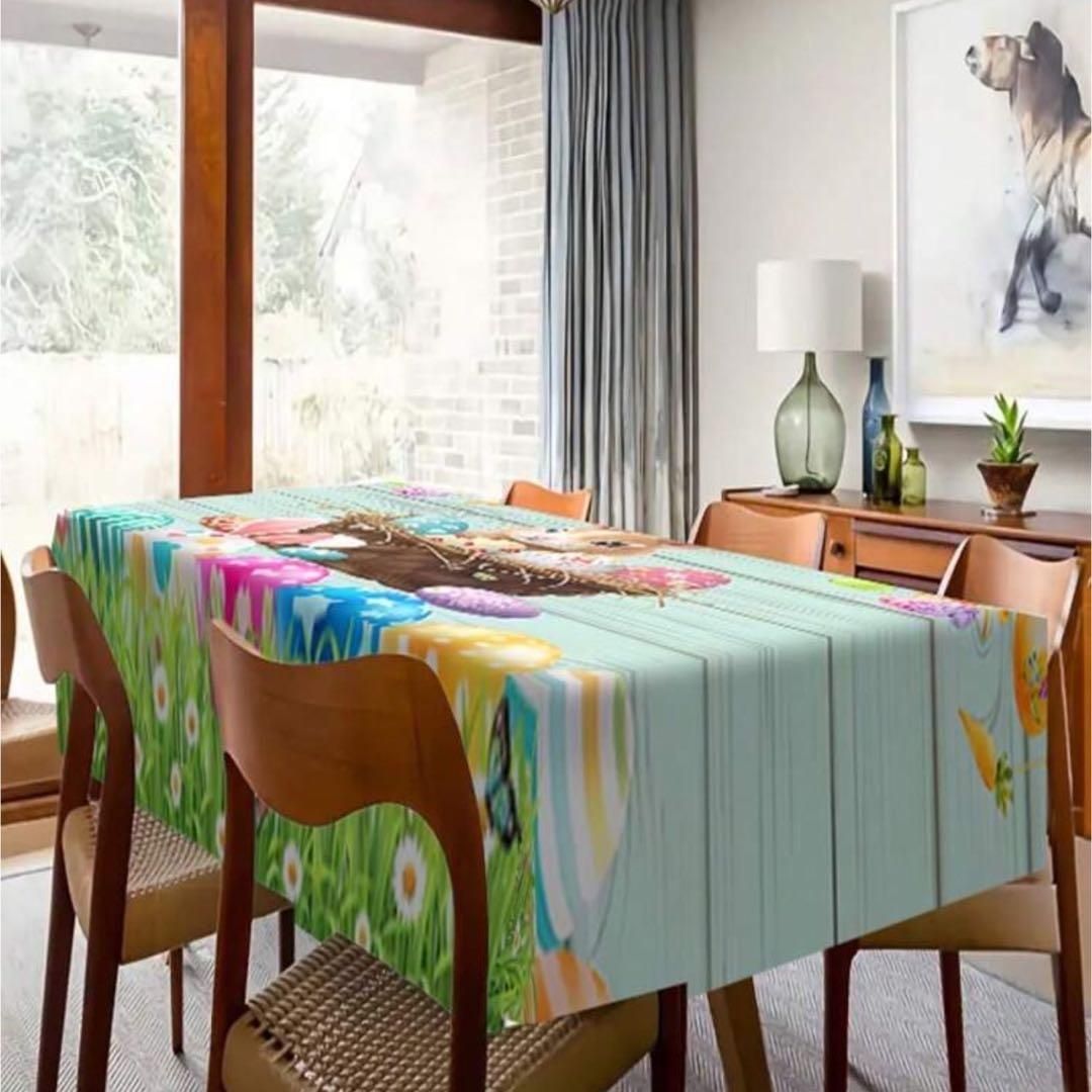 テーブルクロス イースター テーブル用品 キッチン用品 うさぎ