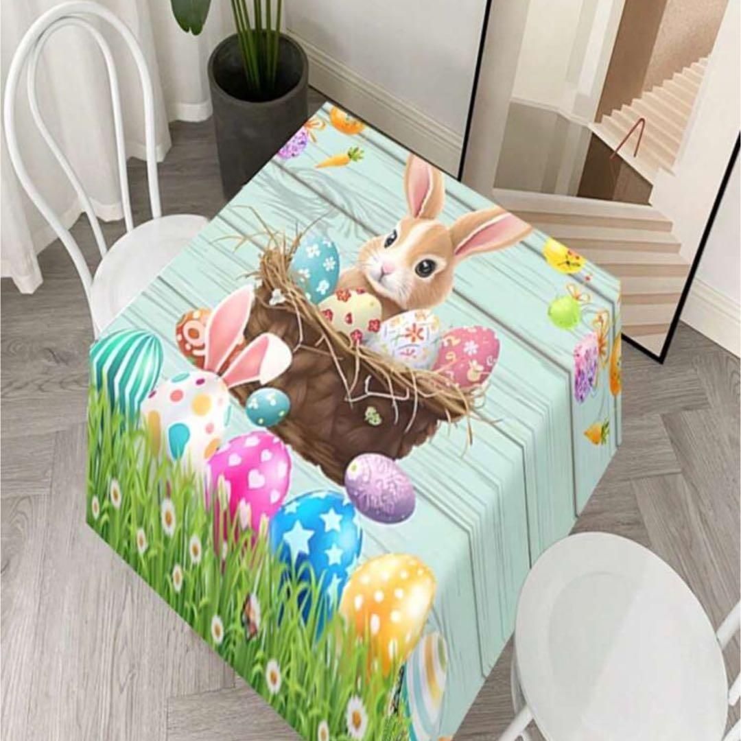 テーブルクロス イースター テーブル用品 キッチン用品 うさぎ