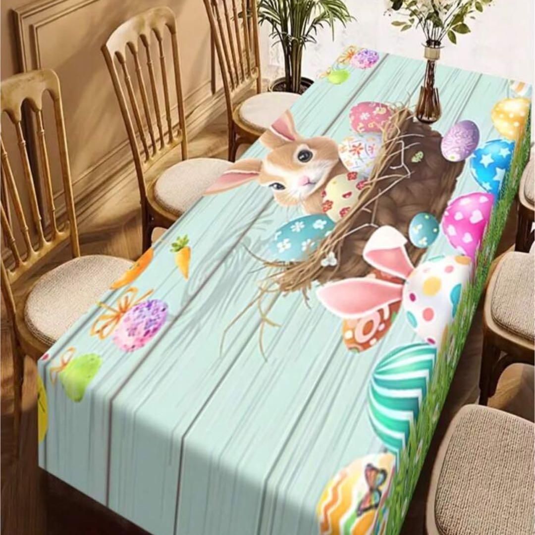 テーブルクロス イースター テーブル用品 キッチン用品 うさぎ