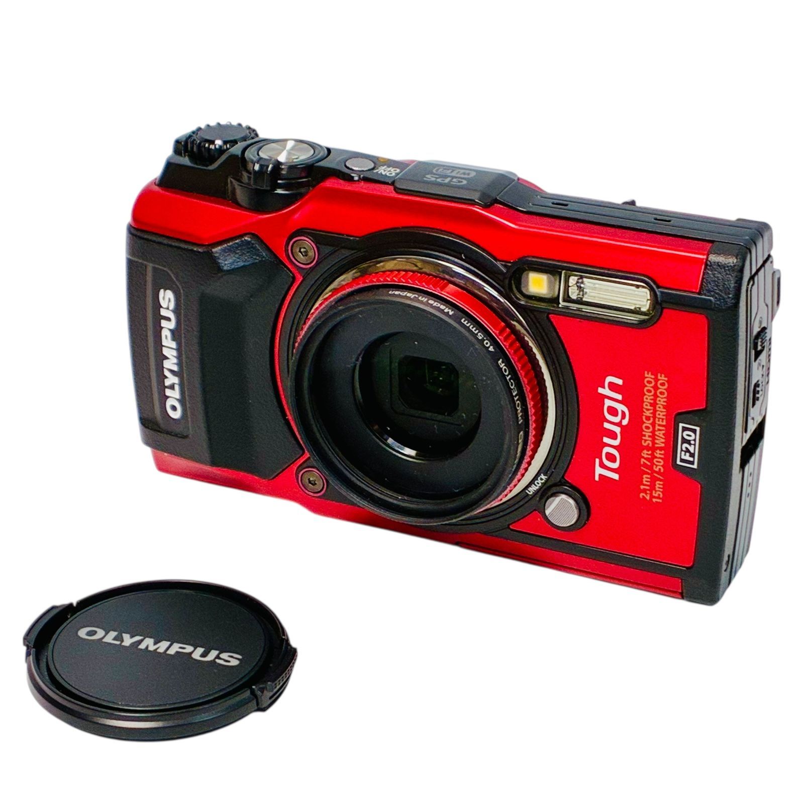 OLYMPUS Tough TG-5 レッド 防水デジタルカメラ 中古良品 完動品 4K 