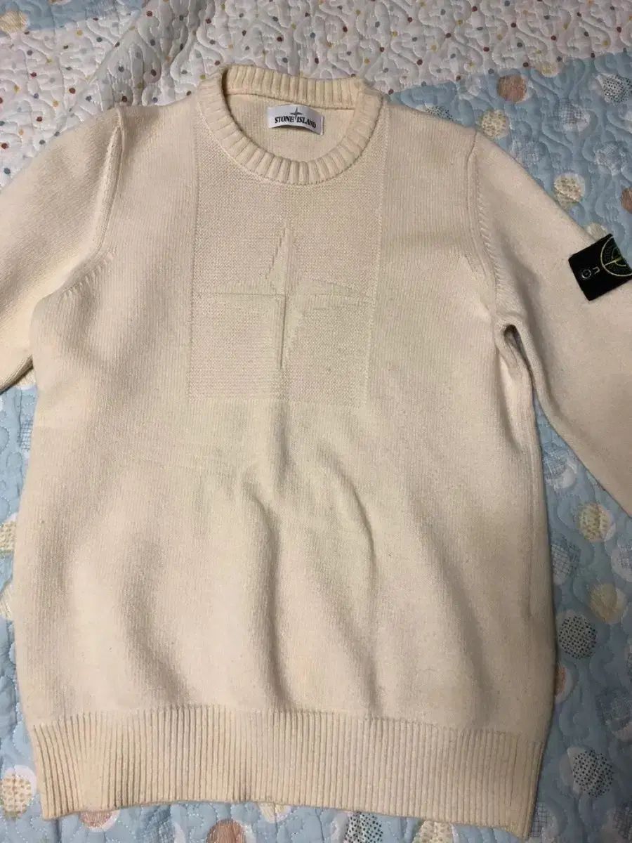 ストーンアイランド アイボリー ニット S