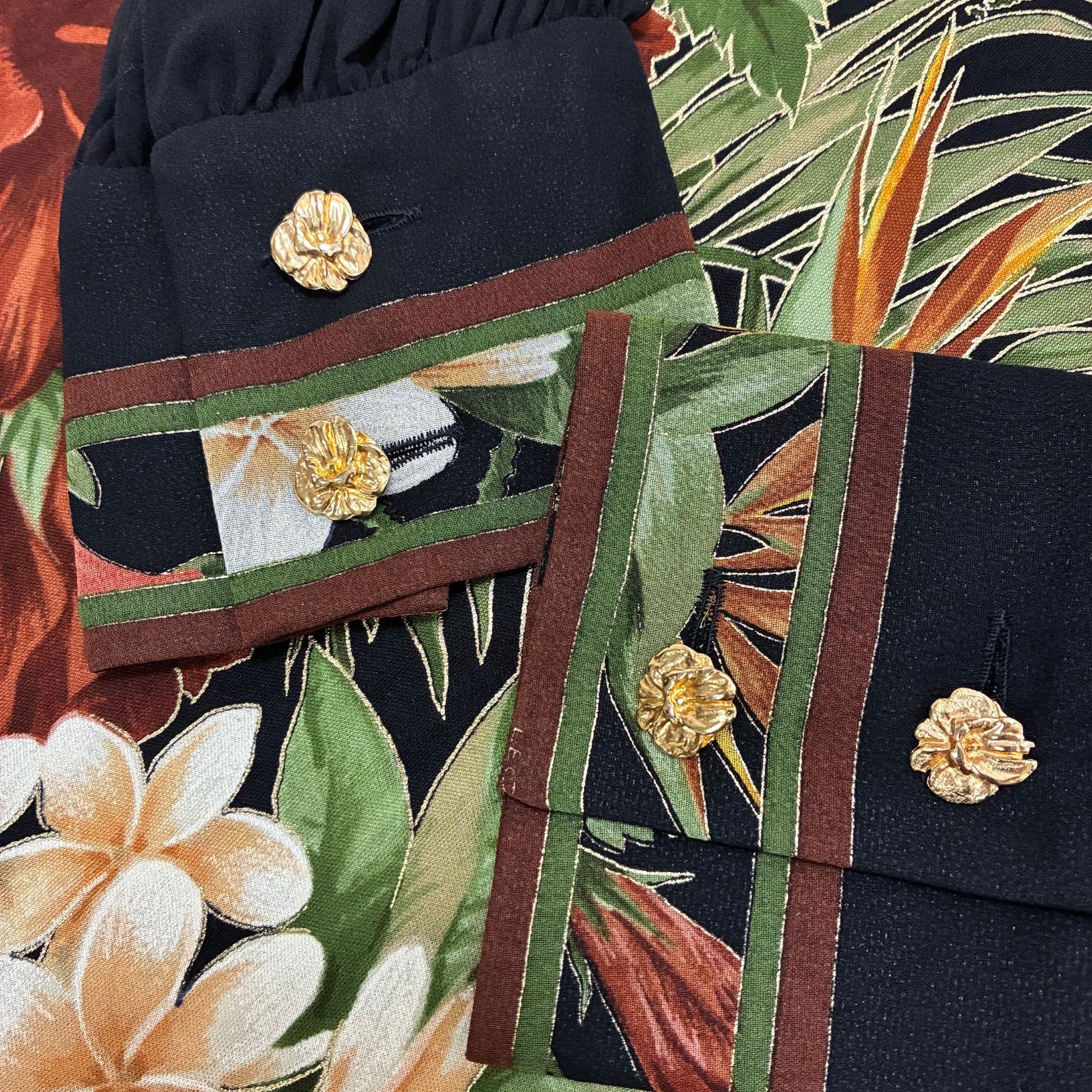 LEONALD レオナール☆ヴィンテージ シルクジャージロングワンピース LEONALD レオナール☆ヴィンテージ シルクジャージロングワンピース