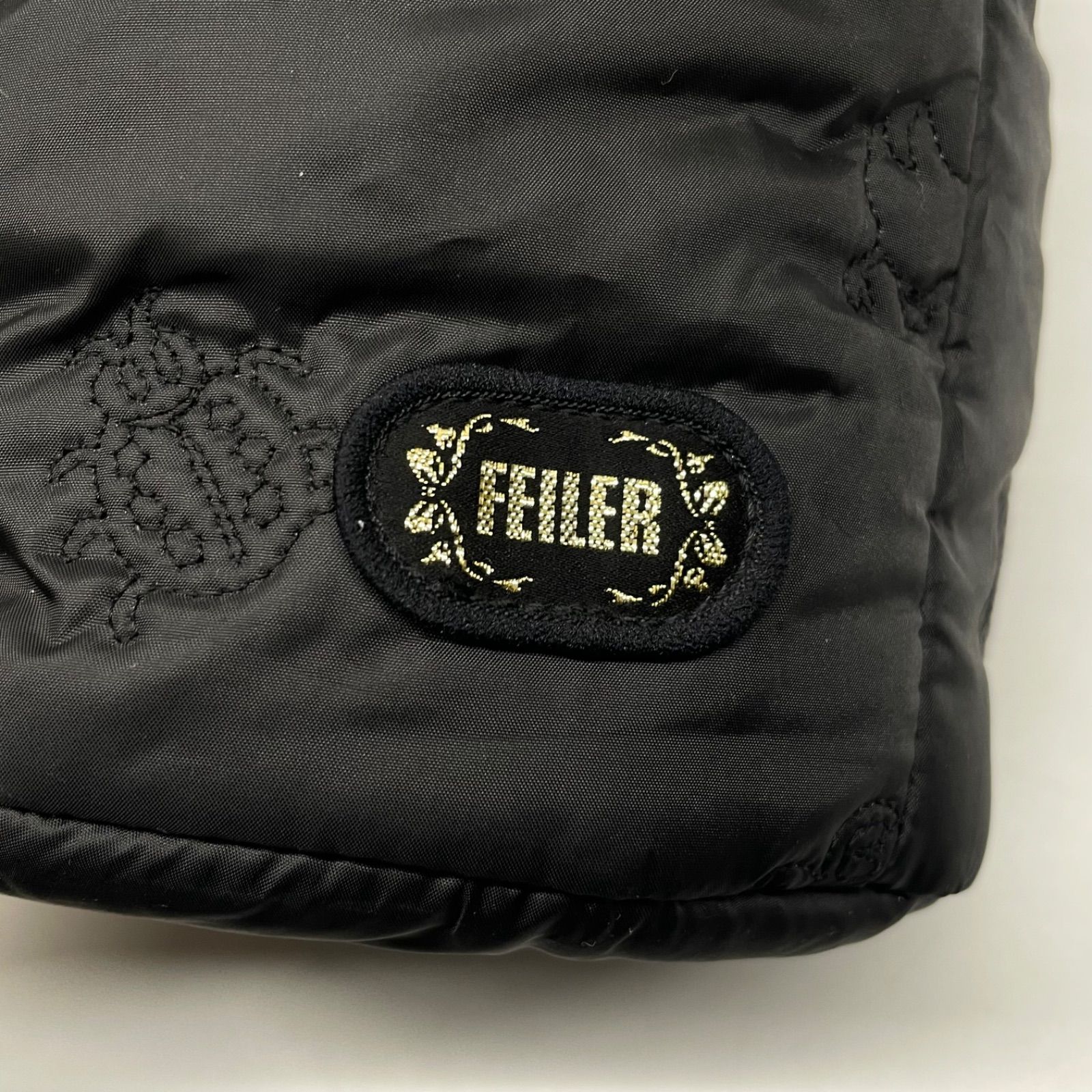 FEILER フェイラー 巾着ショルダーバッグ ハイジ キルティング 刺繍 