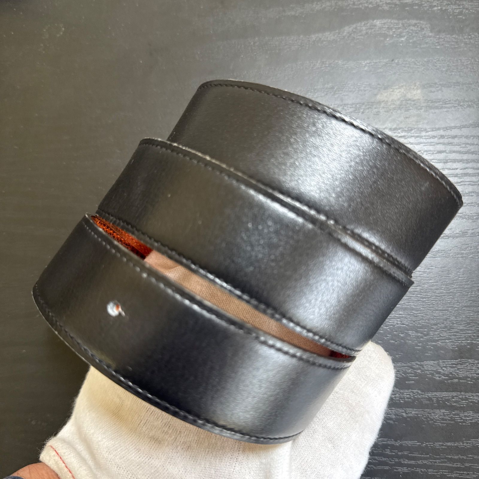 HERMES エルメス コンスタンスリバーシブルベルト85 ゴールドカラー