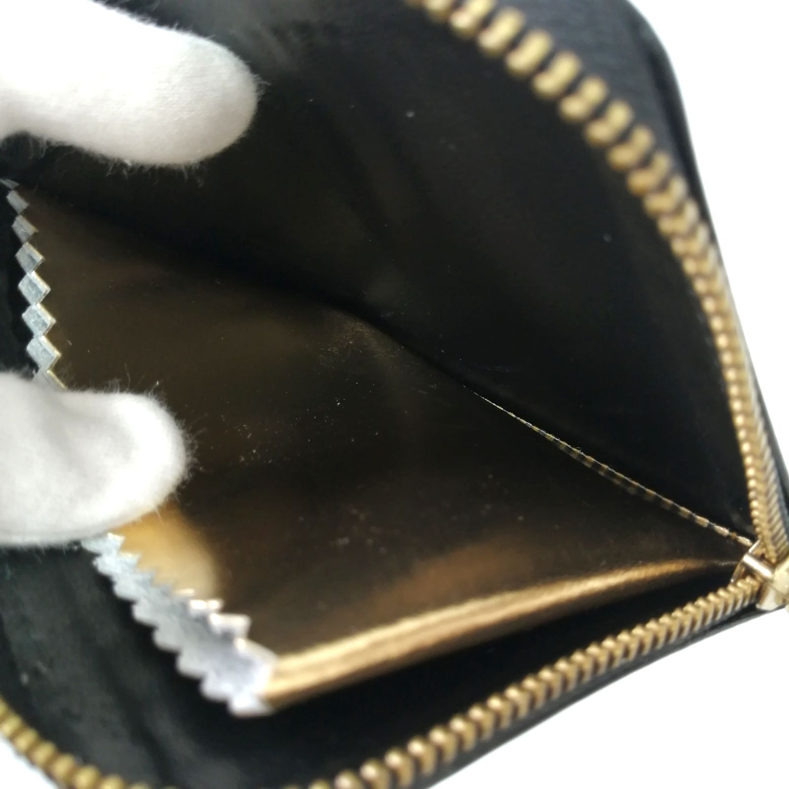  コム デ ギャルソン 折り財布 ミニ財布 ミラー コインケース レディース レザー ブラック 264 二つ折り財布 折り財布