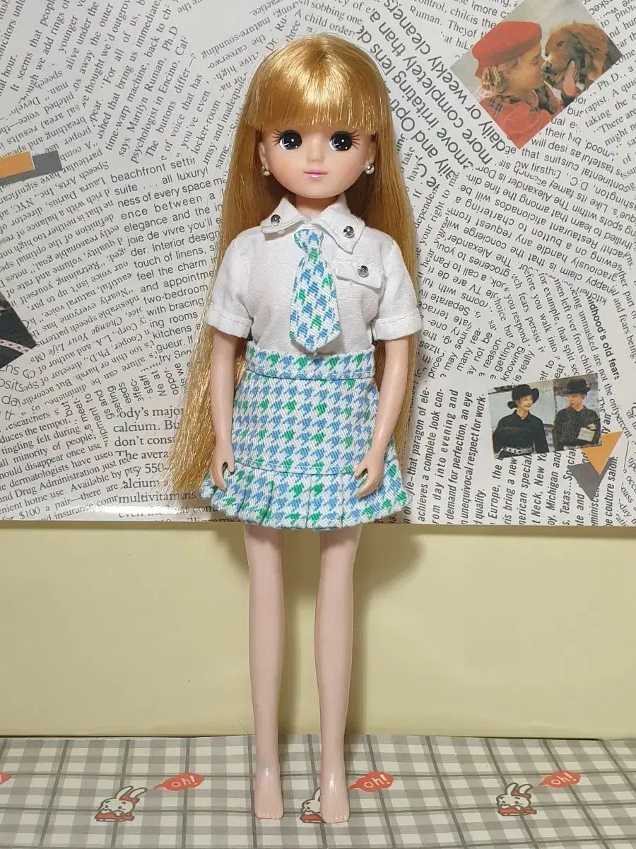 ロングヘアー フレッシュな걸 リカ ヴィンテージぬいぐるみ レトロ人形 リカちゃん人形