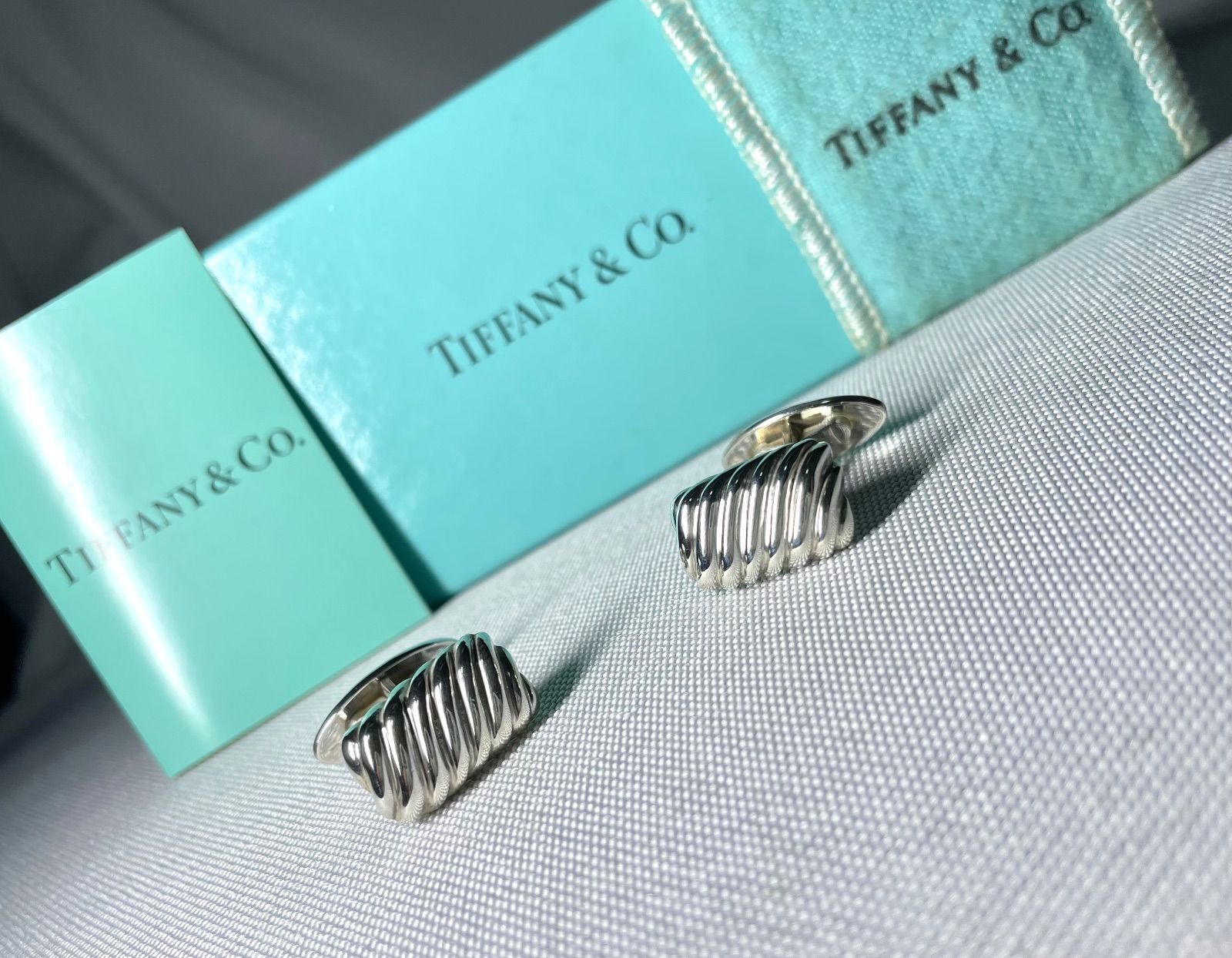 ティファニー ノーツ スクエア シルバー カフス ティファニー カフス
