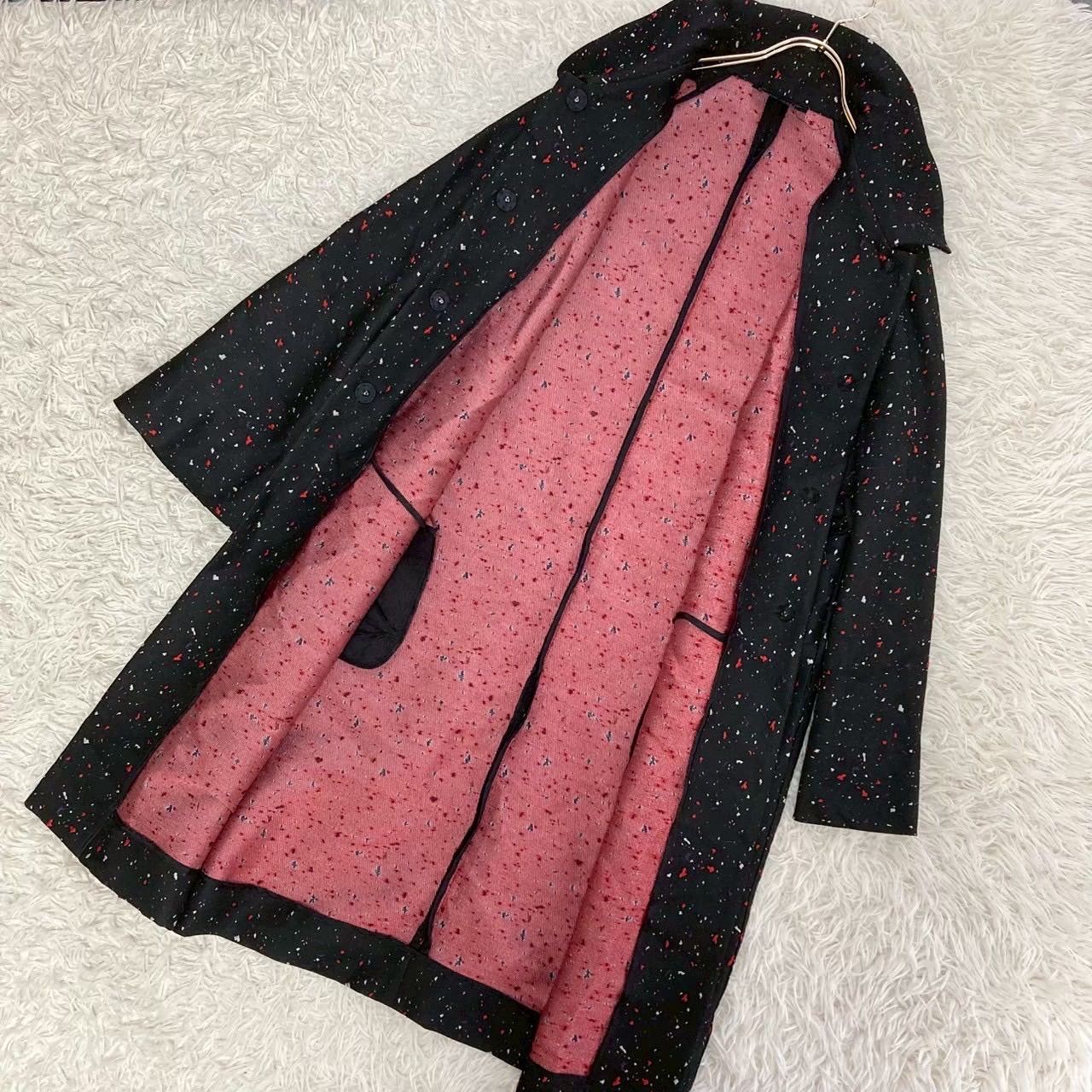 新品未使用SHIZUKA KOMURO ブラックコート SHIZUKA KOMURO フード付きロングコート 花柄 ブラック - メルカリ