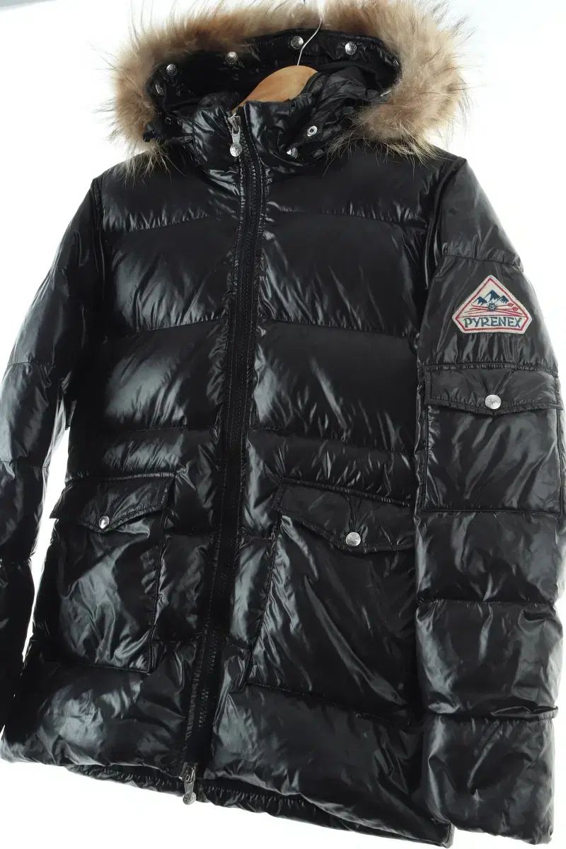 M-L ピレネックス ダウン アウター ジャケット 光沢 ブラック ブルゾン - 16 BB 6