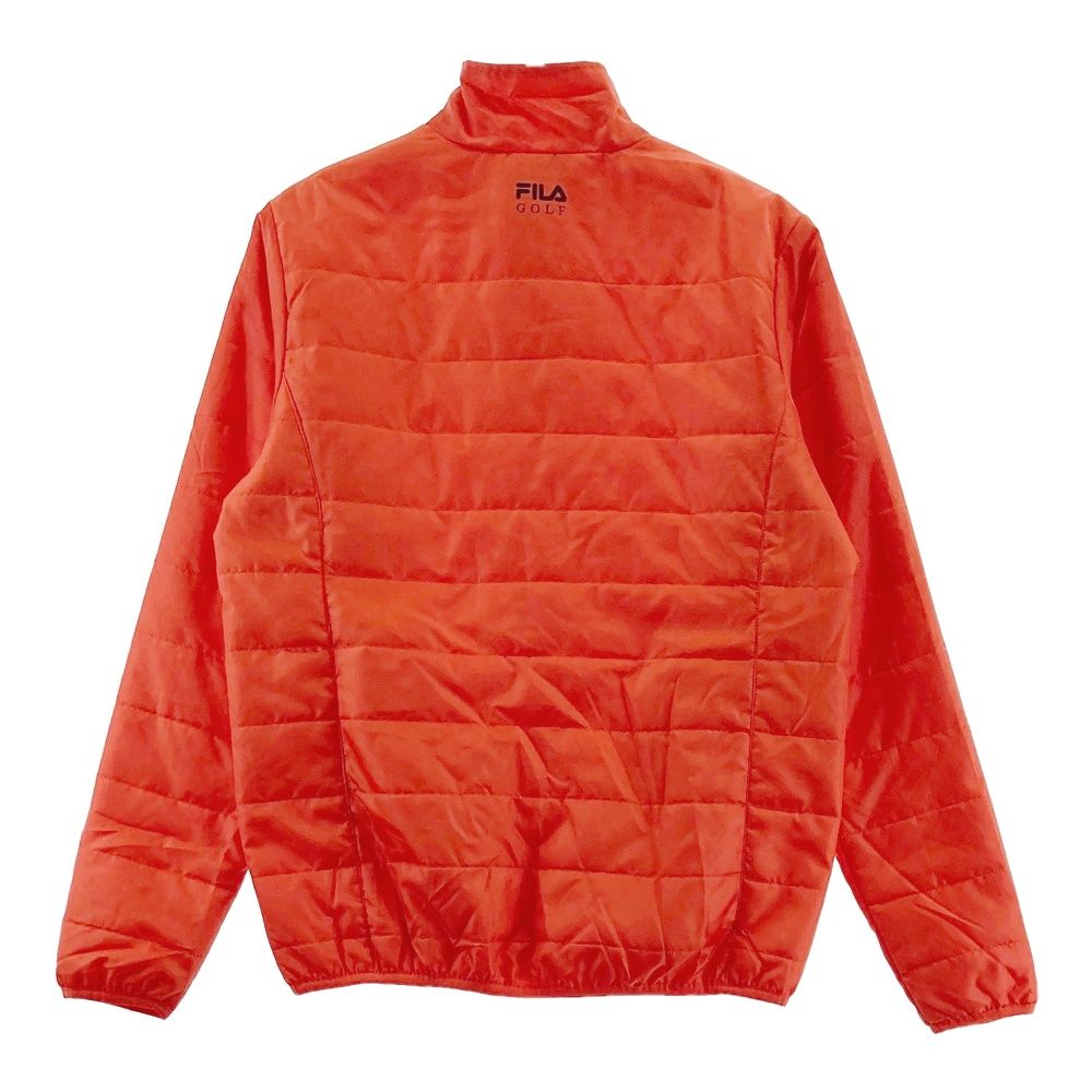 サイズ：M FILA GOLF フィラゴルフ 中綿ジャケット オレンジ系