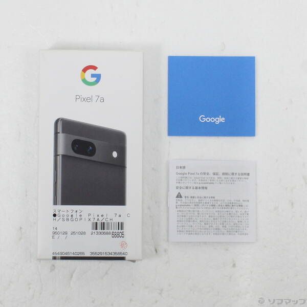 品〕 Google Pixel 7a 128GB チャコール GOSAU3 Softbank SIMフリー
