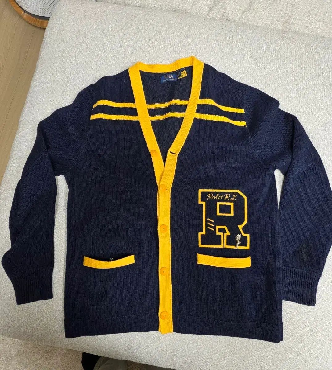 POLO RALPH LAUREN ポロラルフローレン レターマン カーディガン