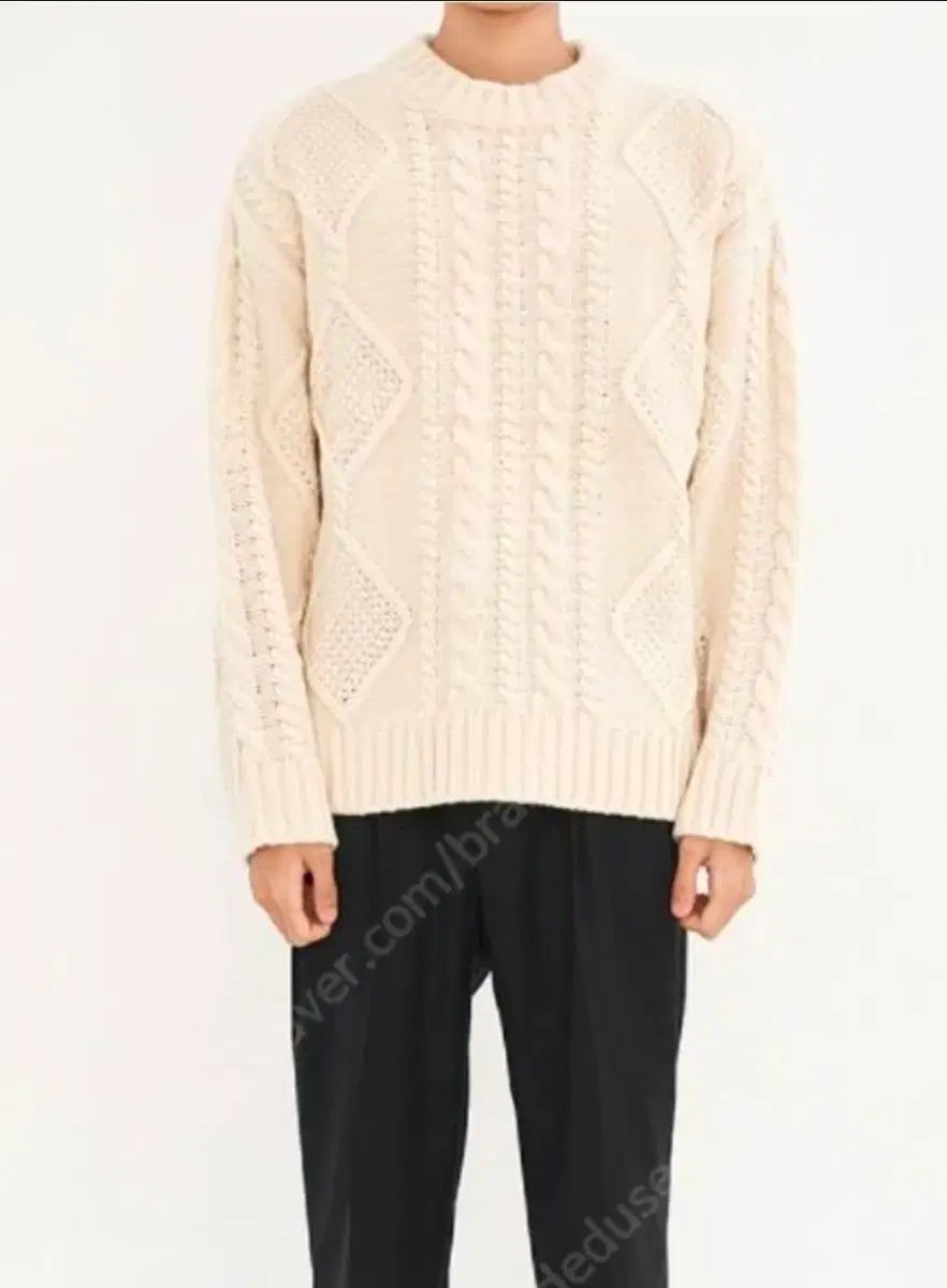 ポーカーフェイス オーバーサイズ ケーブルニット 44