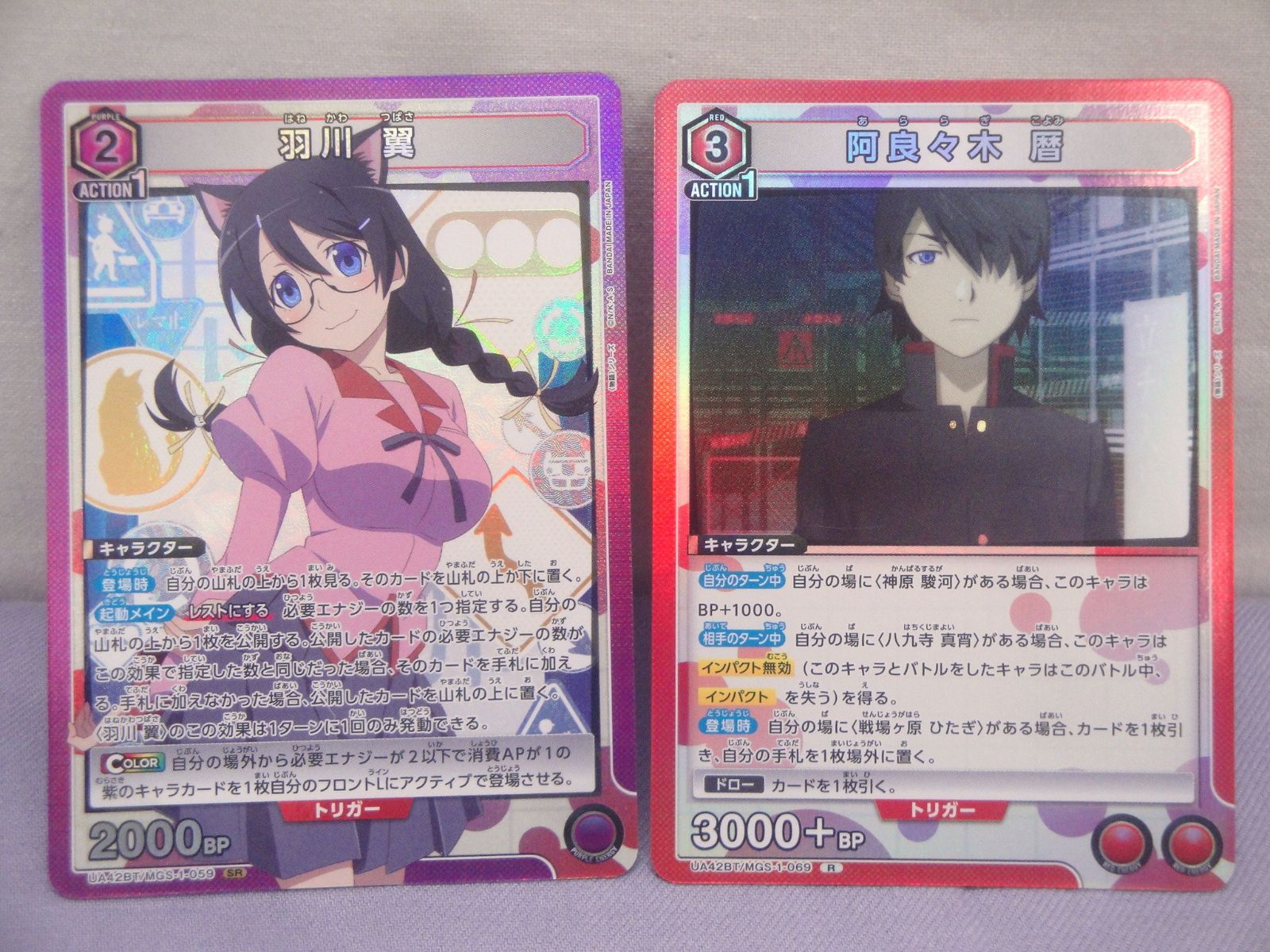 ユニオンアリーナ 物語シリーズ 神原駿河 千石撫子 阿良々木火憐 月火